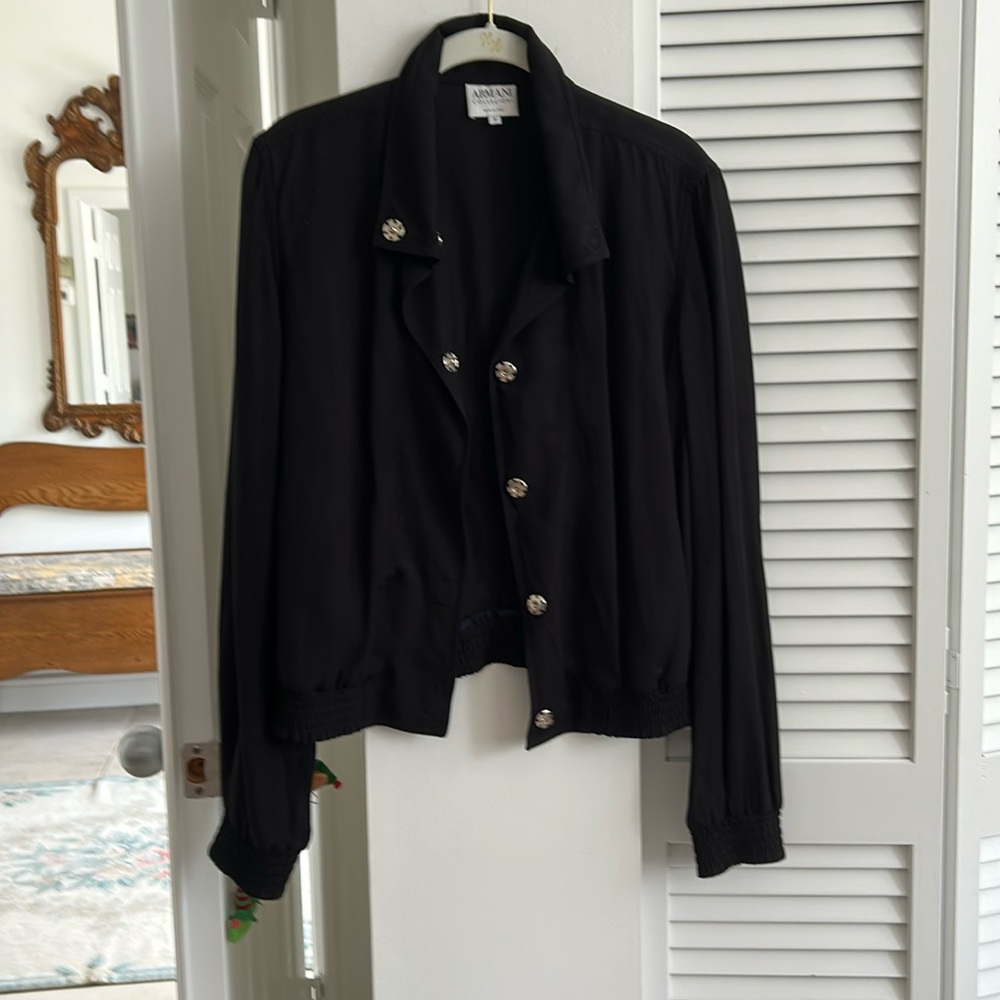Giorgio Armani Women's Black Buttoned Blazer